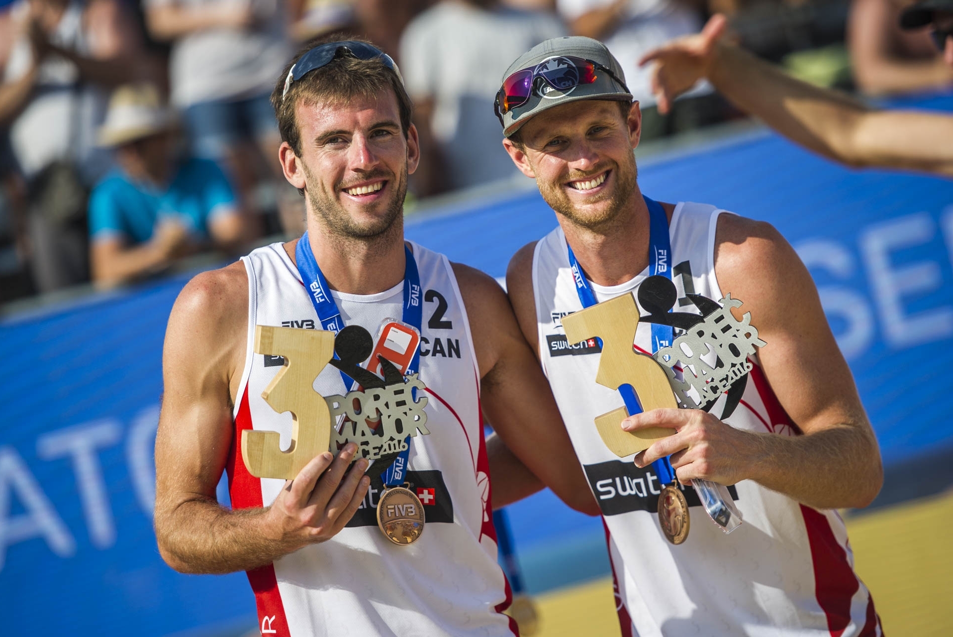 Ben (left) and partner Chaim Schalk won bronze at the Poreč Major 12 months ago.